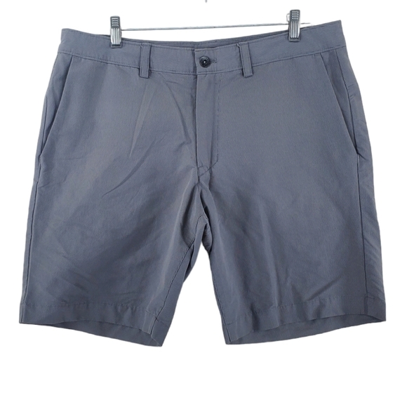 North Face Shorts Men 36 Gray Striped Performance Stretchy Hike Golf Gorpcore 9” - Picture 11 of 12